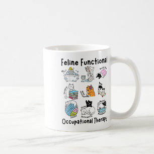 Feline Fun Cat Functional Occupational Therapy Kaffeetasse