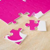 Feline Fun Forever Whimsical Cats Fuchsia Puzzle (Seite)