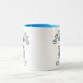 Feline Fun Zweifarbige Tasse (Mittel)