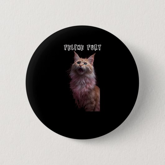 Feline Fury Button (Vorderseite)