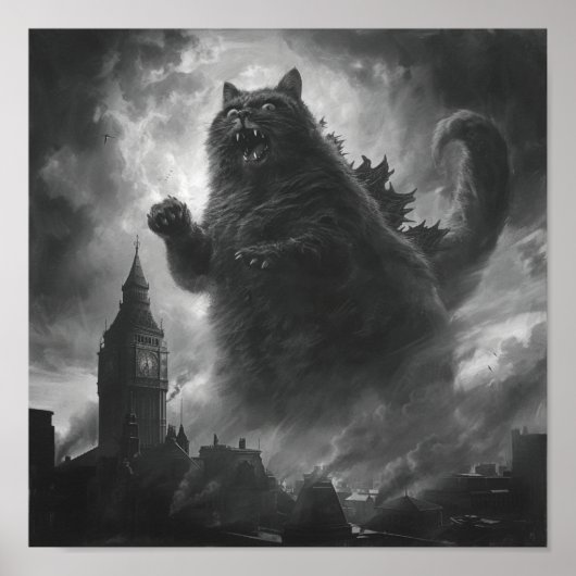 Feline Fury: Catzilla entfesselt Poster (Vorne)