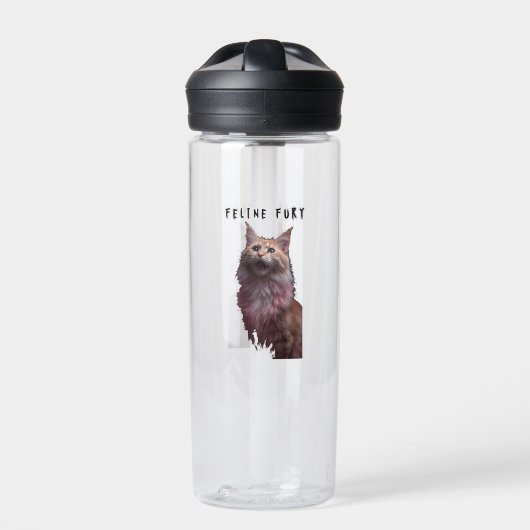 Feline Fury Trinkflasche (Vorderseite)