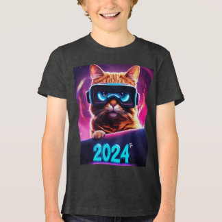 Feline Future: VR Vision T-Shirt 2024 Tri-Blend Shirt
