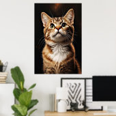 Feline Gaze Poster (Heimbüro)