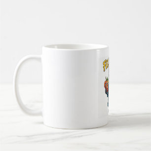 Feline Good — Katze im Bademantel mit Shrimpscockt Kaffeetasse