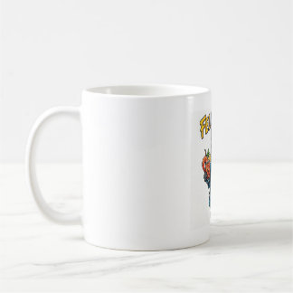 Feline Good — Katze im Bademantel mit Shrimpscockt Kaffeetasse