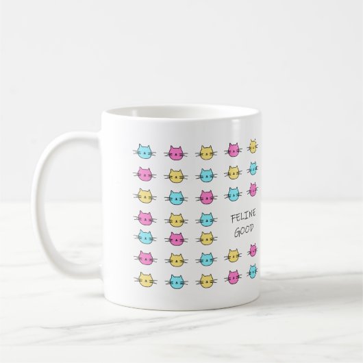 Feline Good Rainbow Cat Tasse (Links)