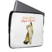 Feline Good Right Meow Funny Cat Zitat Niedlich Ki Laptopschutzhülle (Vorne Rechts)