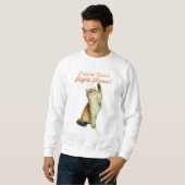 Feline Good Right Meow Funny Cat Zitat Niedlich Ki Sweatshirt (Vorne ganz)