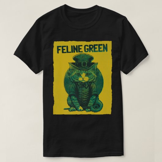 Feline Green St T-Shirt (Design vorne)