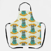 Feline Groovy Hippie Cat Fun Schürze (Vorderseite)
