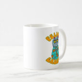 Feline Groovy Hippie Style Cat Art S Kaffeetasse (VorderseiteRechts)