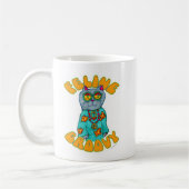 Feline Groovy Hippie Style Cat Art S Kaffeetasse (Links)