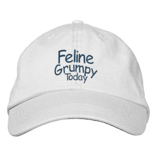 Feline Grumpy Heute Bestickte Baseballkappe