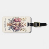 Feline Heraldic Wappen Gepäckanhänger (Vorderseite horizontal)