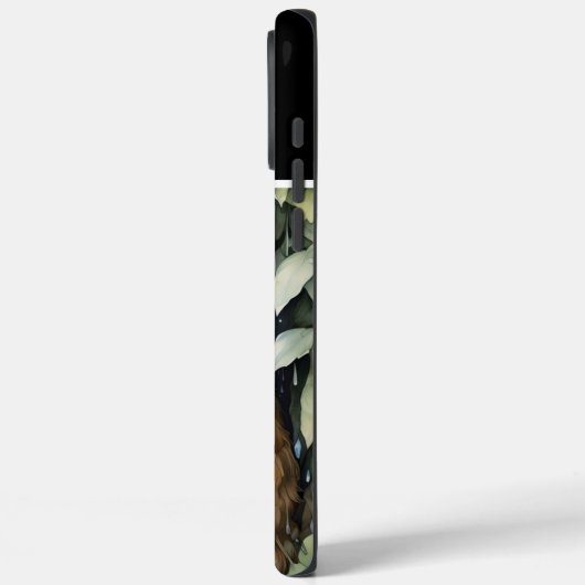 Feline im Regen Case-Mate iPhone Hülle (Rückseite / Links)