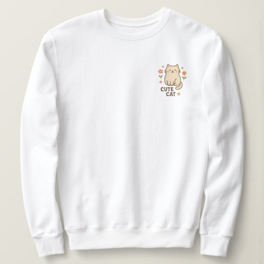 Feline in Bloom Sweatshirt (Design vorne)
