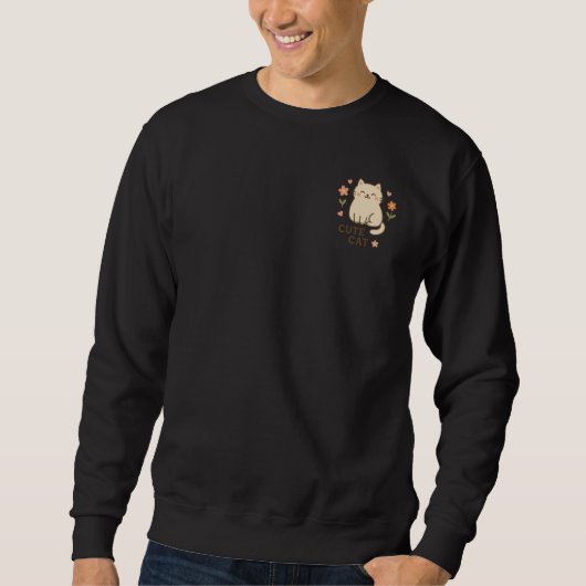 Feline in Bloom Sweatshirt (Vorderseite)