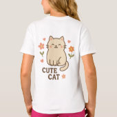 Feline in Bloom T-Shirt (Rückseite)