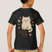 Feline in Bloom T-Shirt (Rückseite)
