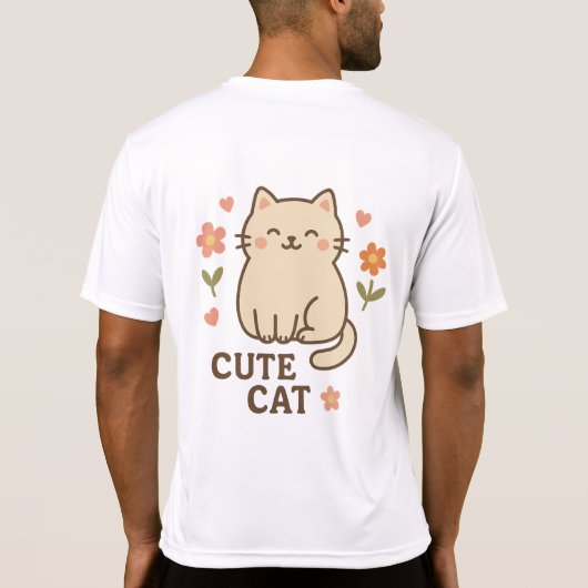 Feline in Bloom T-Shirt (Rückseite)