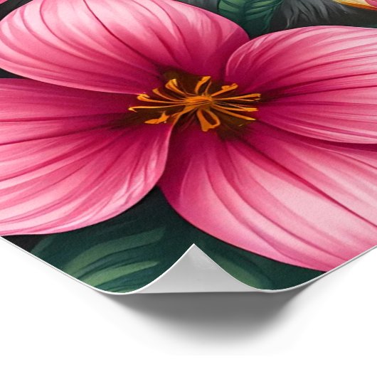 Feline in Vollblut Poster (Ecke)