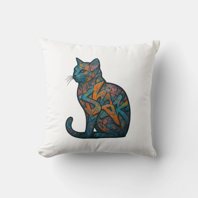 Feline Inferno Kissen (Vorderseite)