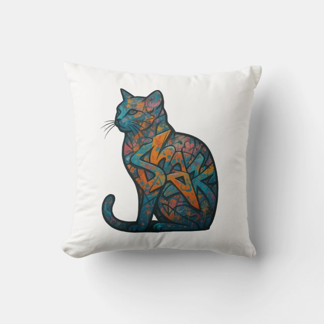 Feline Inferno Kissen (Vorderseite)