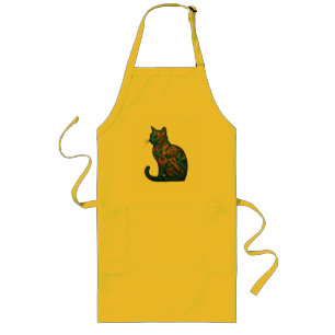 Feline Inferno Lange Schürze