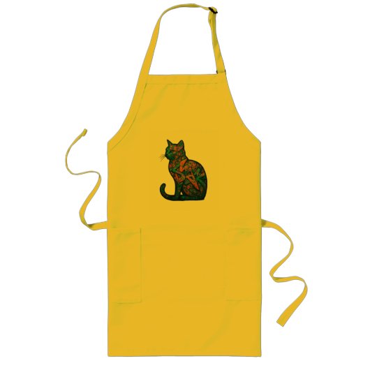 Feline Inferno Lange Schürze (Vorne)