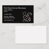 Feline Kitty Cat Boutique Business Cards Visitenkarte (Vorne/Hinten)