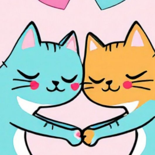 Feline Liebe Duschvorhang