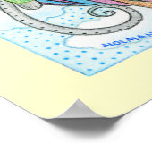 Feline Masquerade Print Poster (Ecke)