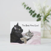Feline Mother Day Postkarte (Stehend Vorderseite)