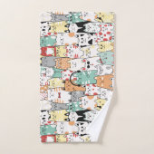 Feline Music Ensemble Badhandtuch Set (Handtuch)