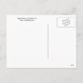 Feline Nativity Cats Weihnachtspostkarte Feiertagspostkarte (Rückseite)