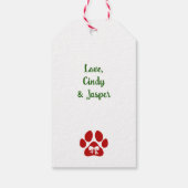 Feline Navidad Cat Gift Tags Geschenkanhänger (Rückseite)