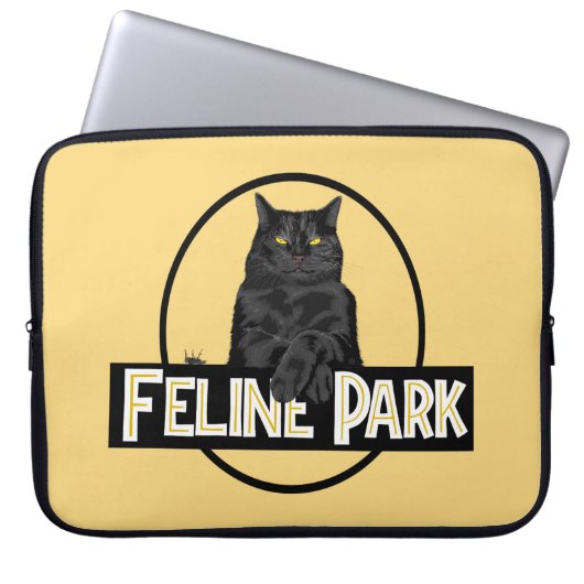 Feline Park Laptopschutzhülle (Vorderseite)