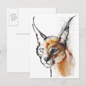 Feline Postkarte (Vorne/Hinten)