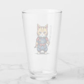 Feline Samurai Warrior Glas (Rückseite)