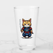 Feline Samurai Warrior Glas (Vorderseite)