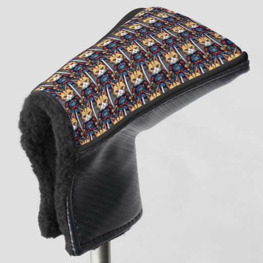 Feline Samurai Warrior Golf Headcover (3/4 Vorderseite)