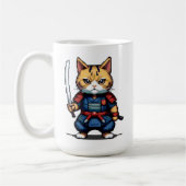 Feline Samurai Warrior Kaffeetasse (Links)