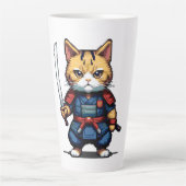 Feline Samurai Warrior Milchtasse (Vorderseite)