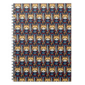 Feline Samurai Warrior Notizblock (Vorderseite)