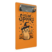 Feline Spooks Mini Klemmbrett (Schrägansicht)