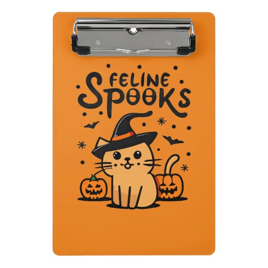 Feline Spooks Mini Klemmbrett (Vorderseite)