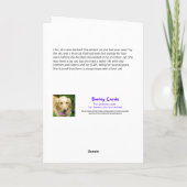 Feline Spooky Cat Halloween Karte (Rückseite)