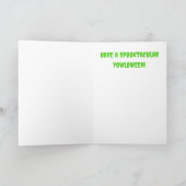 Feline Spooky Cat Halloween Karte (Innenseite)