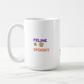Feline Spooky - Funny Halloween Kaffeetasse (Links)